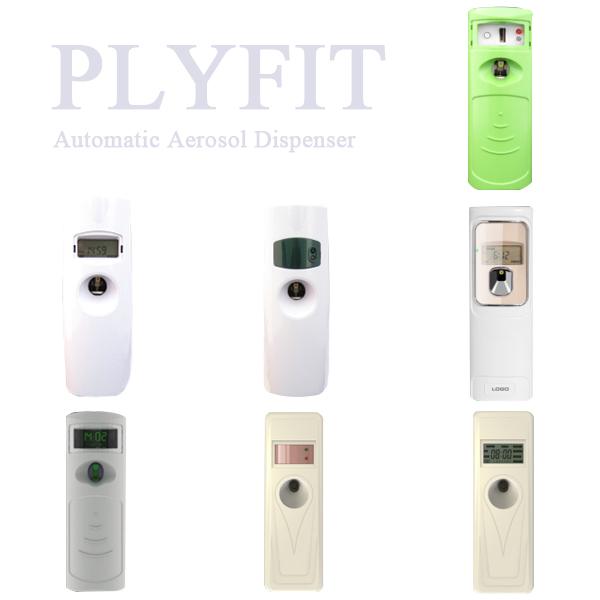 Battery Powered Room Freshener Automatic Spray , Wall Mount Air Freshener Auto Aerosol Dispenser