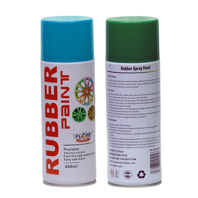 Exterior Hard Wearing Rubber Spray Paint Purple For Car Rims Low Chemical Odor