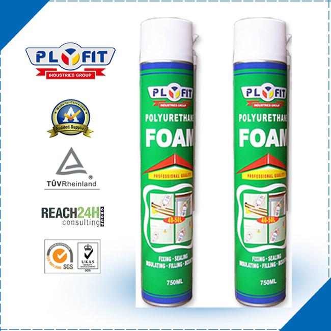 Industrial PU Foam Spray Large Expansion Capacity 300ml / 500ml / 750ml