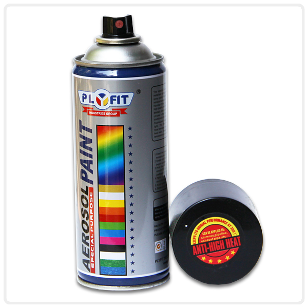 Black Silicone Resin Non Toxic Spray Paint Low Chemical Odor 300 ℃ High