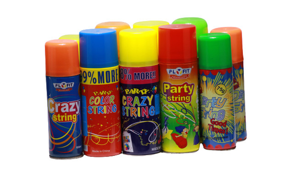 Plyfit Colorful Party String Spray Anti Flammable For Wedding Party Festival Celebration