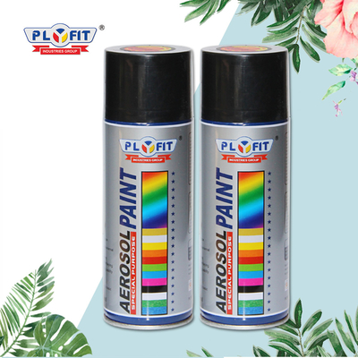 High Coverage Aerosol Spray Paint Black Color Matte Paint Film Acrylic Resin Spray