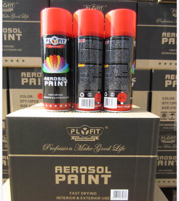 PLYFIT Red Florescent Color Acrylic Spray Paint Long Lasting HB hardness