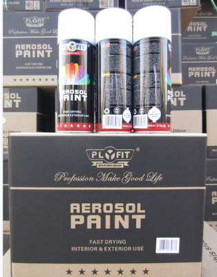 MSDS Acrylic Spray Paint Semi Matt White Aerosol Spray Paint For Wood Plastic