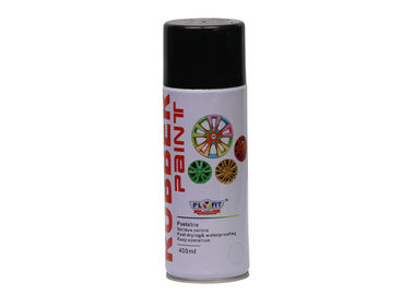Non Toxic Rubber Automotive Aerosol Paint , Hard Wearing Black Spray Paint For Metal