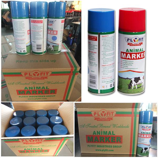 Harmless Colorful Animal Safe Spray Paint Distinguish Between Sheep