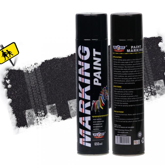 Road Line Marking Aerosol Spray Paint Waterproof Fast Drying For Hazard