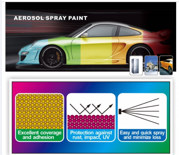 REACH ROHS Aerosol Paint Can Colour Match Spray Paint For Bike