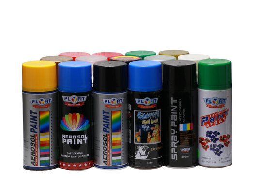 Quick Drying Aerosol Spray Paint High Gloss 400ml 450ml Tinplate Can OEM