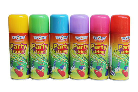 Aerosol Can Party String Spray Mixed Colours Silly Crazy String Spray For Kids / Adults