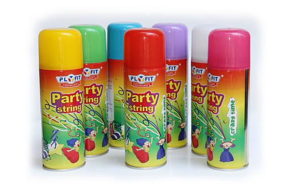 PLYFIT Silly Crazy String Spray Canisters Mixed Colours For Christmas Decorations