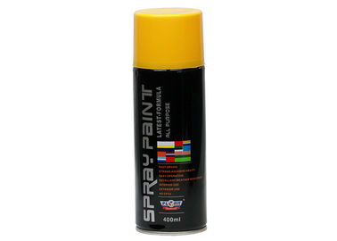 Fast Dry Lacquer Finish Paint , High Luster Yellow color 400ML Spray Paint For Plastic,metal,wood  and glass