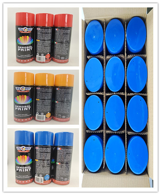 400ml Aerosol Car Spray Paint MSDS Tinplate 65x158mm Acrylic