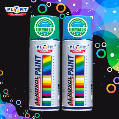 Rich Color Acrylic Aerosol Paint 400ml Anti Rust Spray For Exterior Decoration