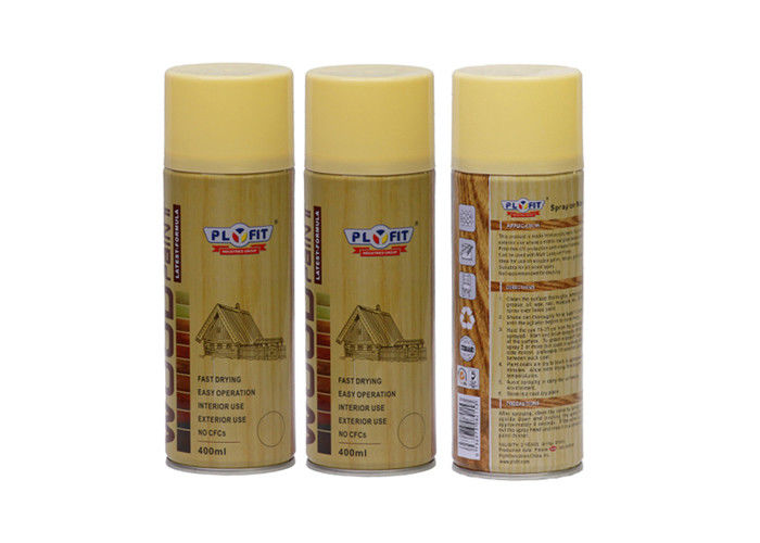Decorative Wood Finish Spray Paint Hard Wearing , Gold Lacquer Spray