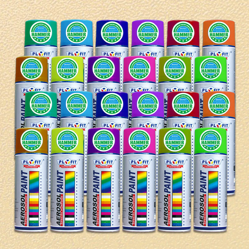 Metal / Wood High Gloss Lacquer Spray Paint 300ML Exterior Vivid Hammer