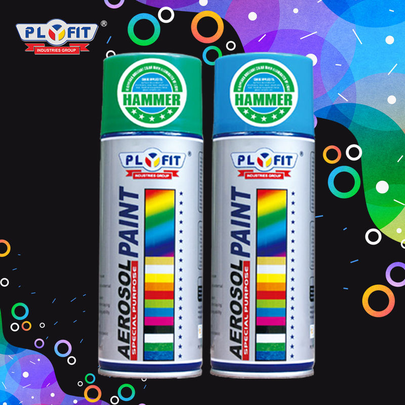 Rich Color Acrylic Aerosol Paint 400ml Anti Rust Spray For Exterior