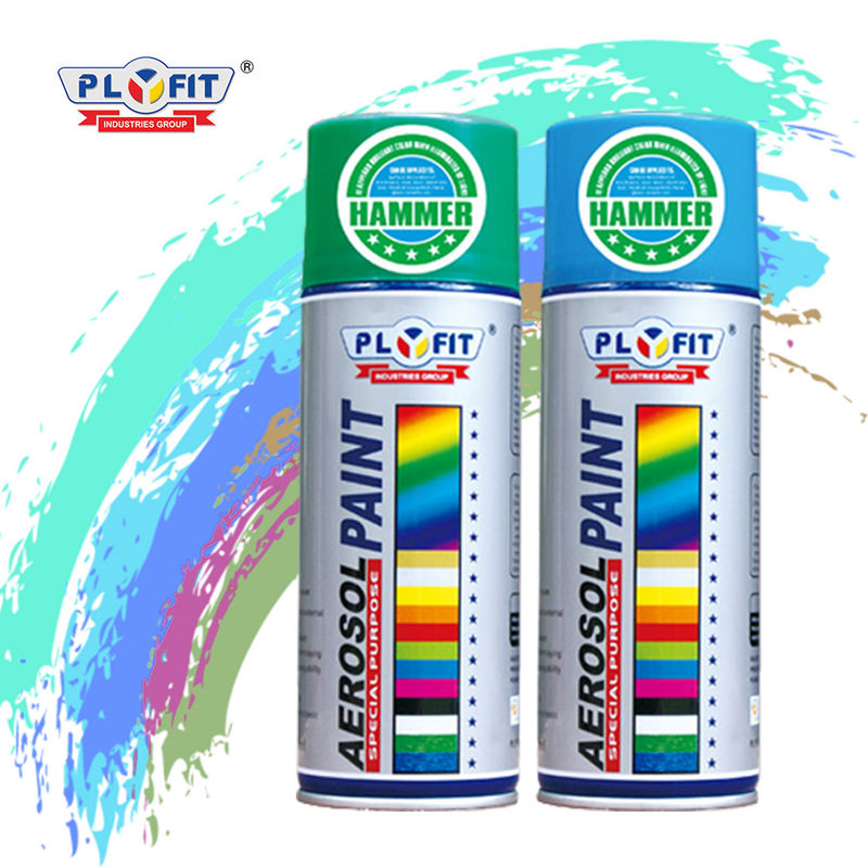 Color 400ml Acrylic Aerosol Spray Paint 5 Minutes Surface Drying Film