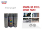 Plyfit Stainless Steel Spray Paint With Tough Finish Resists Chipping/Cracking/Peeling