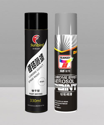 Metallic Mirror Face Acrylic Aerosol Paint Chrome Spray Paint For Metal