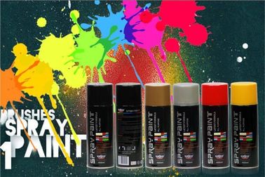 Lemon Yellow Color Acrylic Spray Paint 65x158 MM For Metal / Wood / Glass