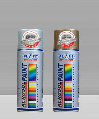 ISO9001 18K Gold Black Aerosol Spray Paint For Cars Quick Drying
