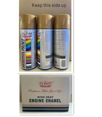 Multi Colors 400G Metallic Aerosol Spray Paint REACH TUV Approved