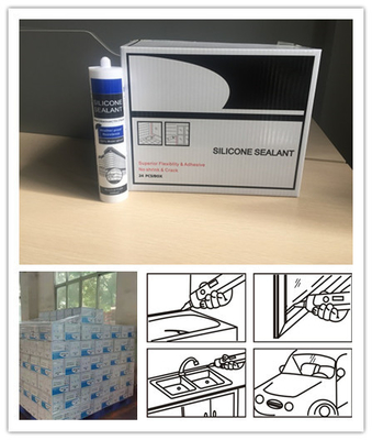 Low Shrinkage Waterproof Silicone Sealant Age Resistant Liquid Silicone Glue