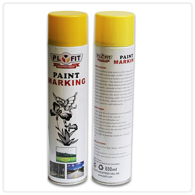 Various Colors Acrylic Spray Line Marker Paint For Parking Lot / Sports Fields
